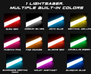 neopixel lightsaber colors